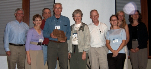 Central WI Chapter of Trout Unlimited 
			accepting their award