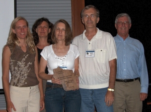 John and Cindy Anderson accepting their award