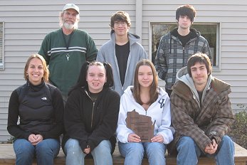 Back (from left): Maury Smith, Adam Blaser, Steve Meyer 
 			Front: Christie Ralston, Sarah Mueller, Katie Duffey, Travis Vial