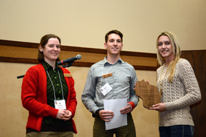 Milwaukee County Parks representative accepting the award